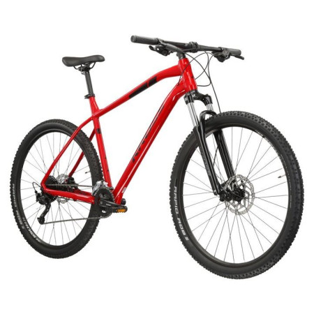 Велосипед KROSS Level 1.0 M 29 XL червоно-чорний глянцевий