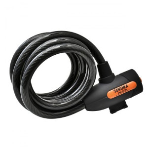 Замок KB 202  (10 мм  x 185 см) Spiral Cable SEKURA. Photo 2