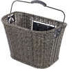 Кошик CITY BASKET Express Click Polyrattan 350 x260 x250 мм, швидкознімний ,сірий з кріпленням BUCHEL