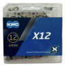 Ланцюг KMC X12 Silver/Black 1/2 X 11/128 126 ланок з замком в боксі  доступно від 1 шт