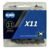 Ланцюг KMC X11 Gray 1/2 X 11/128 118 ланок з замком в боксі доступно від 1 шт
