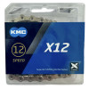 Ланцюг KMC X12 Silver 1/2 X 11/128 126 ланок з замком в боксі доступно від 1 шт