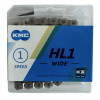 Ланцюг KMC HL1 Wide Silver BMX/FIX/TRACK  1/2 x 1/8 100 ланок в боксі доступно від 1 шт