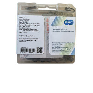 Ланцюг KMC Z7 Gray/Brown 1/2 X 3/32 114 ланок з замком в боксі доступно від 1 шт. Photo 3