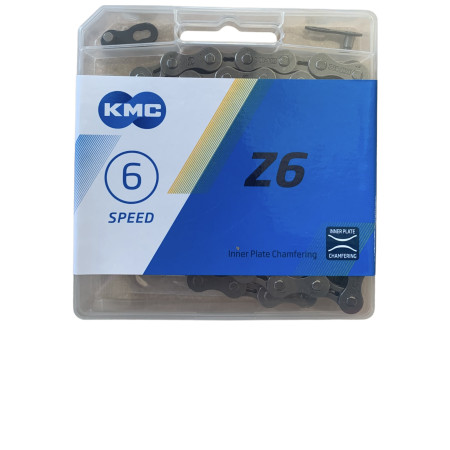Ланцюг KMC Z6 Gray 1/2 X 3/32 114 ланок з замком в боксі доступно від 1 шт