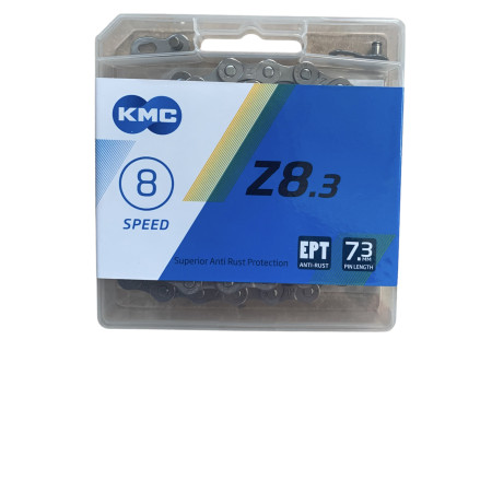 Ланцюг KMC Z8.3 EPT (антикорозійний захист) 1/2 X 3/32 114 ланок з замком в боксі (60 шт в ящику), доступно від 1 шт