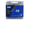 Ланцюг KMC X8 Silver 1/2 X 3/32  114 ланок з замком в боксі доступно від 1 шт