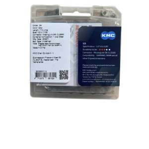 Ланцюг KMC X9 Gray 1/2 X 11/128 114 ланок з замком в боксі доступно від 1 шт. Photo 2