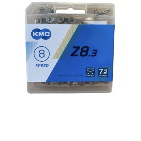 Ланцюг KMC Z8.3 Silver/Gray  1/2 X 3/32 114 ланок з замком в боксі доступно від 1 шт