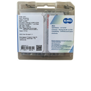 Ланцюг KMC Z8.3 Silver/Gray  1/2 X 3/32 114 ланок з замком в боксі доступно від 1 шт. Photo 2