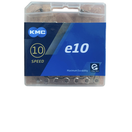 Ланцюг KMC e10 Silver 1/2 X 11/128 122 ланок з замком в боксі доступно від 1 шт