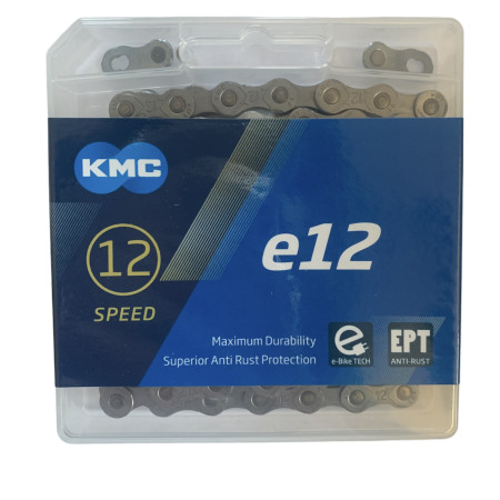 Ланцюг KMC e12 EPT 1/2 X 11/128 130 ланок з замком в боксі доступно від 1 шт