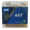 Ланцюг KMC e12 Ti-N Gold 1/2 X 11/128 130 ланок з замком в боксі доступно від 1 шт