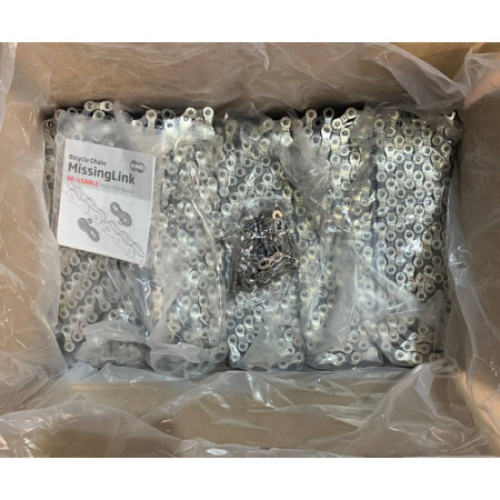 Ланцюг KMC Z8.3 Silver/Gray 1/2 х3/32 116 ланок з замком 25 шт у фолії