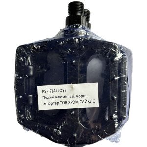 Педалі PS-17 9/16 алюмінієві пара чорні (50 пар в ящику ) доступно від 1 пари. Photo 3