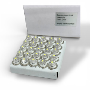 Лампочка діодна LED BL6 для вело фар 6 вольт, 2,4 ват (50 шт в упаковці) доступно упаковкою. Photo 2