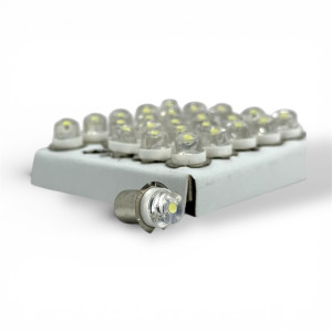 Лампочка діодна LED BL6 для вело фар 6 вольт, 2,4 ват (50 шт в упаковці) доступно упаковкою
