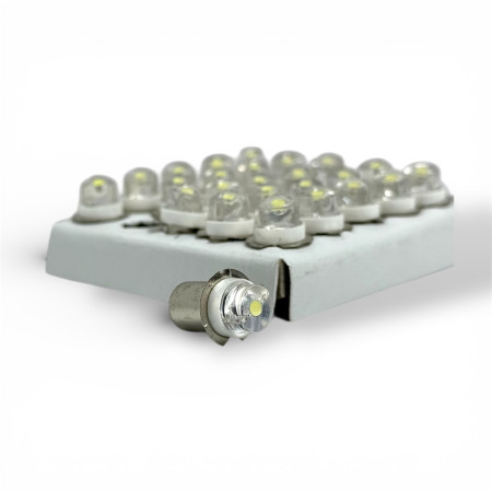 Лампочка діодна LED BL6 для вело фар 6 вольт, 2,4 ват (50 шт в упаковці) доступно упаковкою