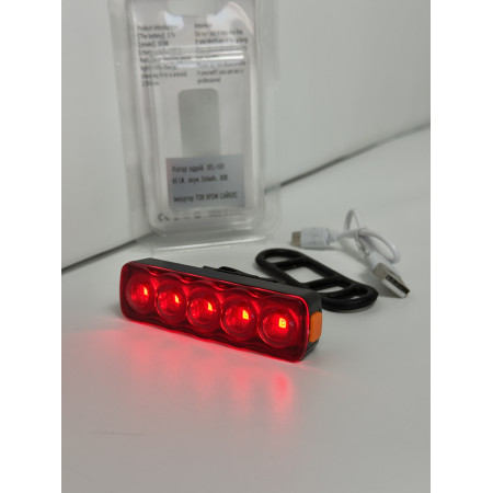 Ліхтар задній  XFL-101 60 LM, акум.260mAh, USB доступно від 1 шт