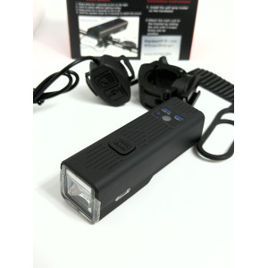 Ліхтар передній MT-007 + сигнал 450 LM, акум.2200 mAh, type-C доступно від 1 шт. Photo 2
