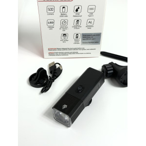 Ліхтар передній алюм. AU238 600LM, Osram LED, акум.2200 mAh, type-C доступно від 1 шт. Photo 2