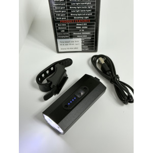 Ліхтар передній алюм. BK-08 400 LM, акум.1000 mAh, type-C доступно від 1 шт. Photo 3