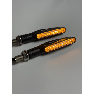 Повороти для мотоциклів к-кт M-005 (M-001), секвентальні (бігаючі), LED, жовте світло доступно від 1 пари. Photo 3