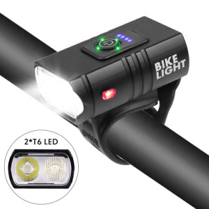 Ліхтар передній алюм. AU224 500LM, акум.1200mAh, Type-C доступно від 1 шт