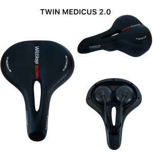 Сідло Twin Medicus 2.0 Gel Lady (18,5 х 25,5 см) без замка з демпферами WITTKOP (НІМЕЧЧИНА) (20 шт в ящику), доступно від 1 шт. Photo 3
