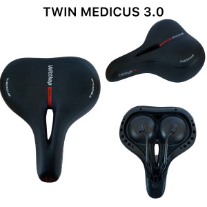 Сідло Twin Medicus 3.0 City Gel (22 х 27 см) без замка з демпферами, WITTKOP (НІМЕЧЧИНА) (20 шт в ящику), доступно від 1 шт. Photo 3