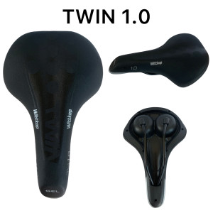 Сідло TWIN 1.0 Man Gel (17 х 27 см) без замка з демпферами WITTKOP (НІМЕЧЧИНА) (20 шт в ящику), доступно від 1 шт. Photo 2