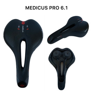 Сідло Medicus Pro 6.1 MAN Gel (16 х 27 см)  без замка з демпферами WITTKOP (НІМЕЧЧИНА) (20 шт в ящику), доступно від 1 шт. Photo 3
