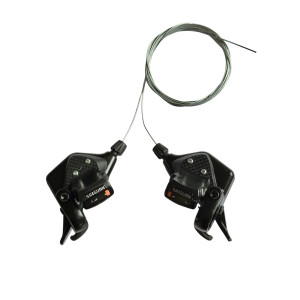 Шифтери SAIGUAN KD-71 3/7 шв триггер індекс алюміній чорні доступно від 1 пари